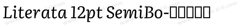 Literata 12pt SemiBo字体转换